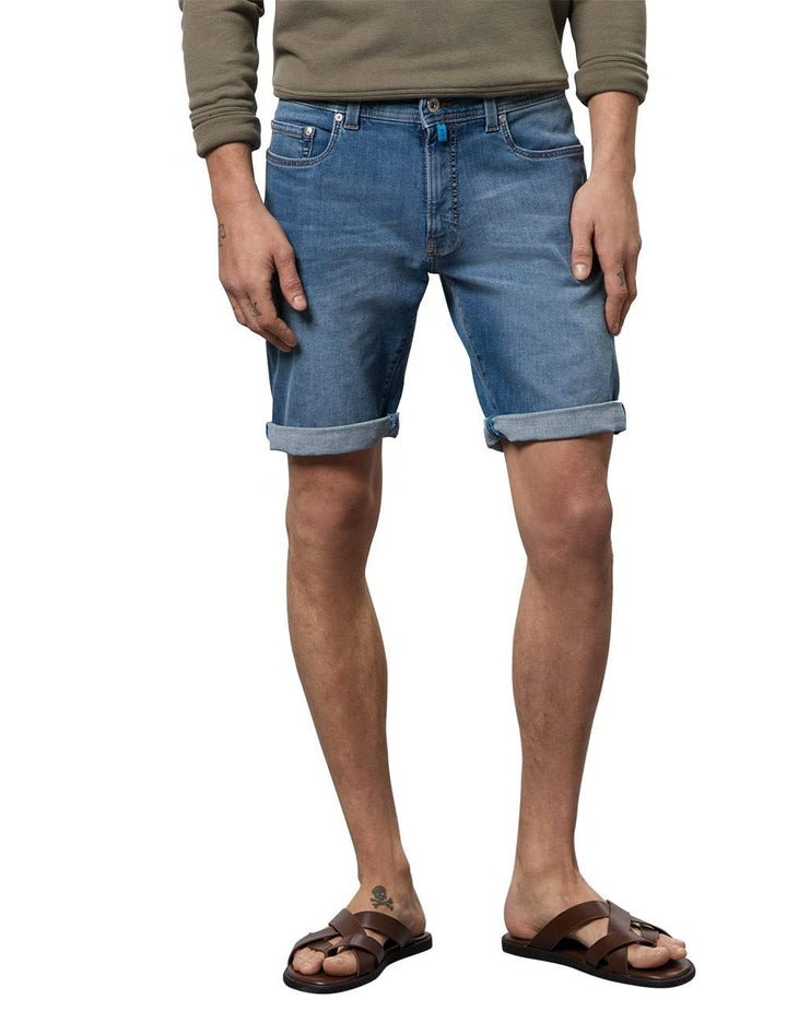 Pierre Cardin Herren Lyon Bermuda Jeans Shorts, Blue Fashion, 31W EU