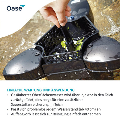 OASE 57384 Oberflächenabsauger SwimSkim 25 geeignet für max. 25 m², Wasseroberflächenreinigung, Skim