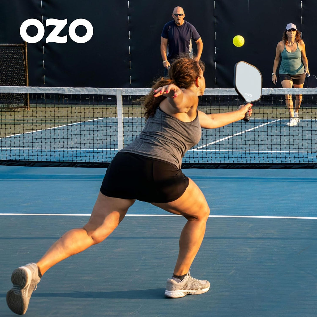 OZO Pickleball Hybrid Schläger für Anfänger Beginner Hybrid Weiss, Beginner Hybrid Weiß