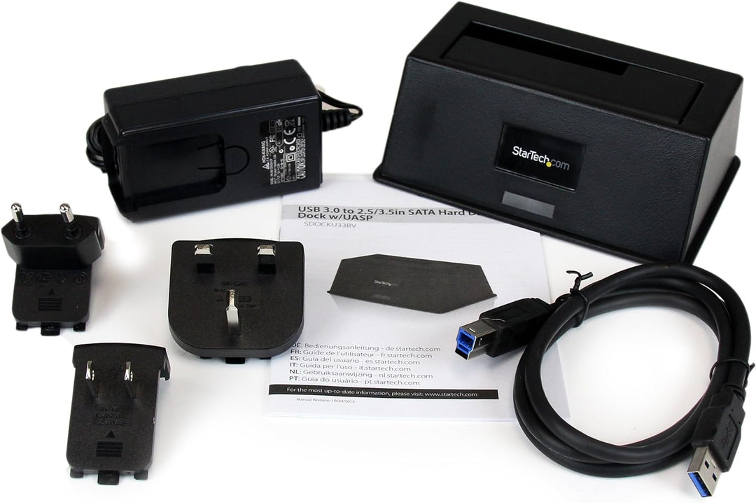 StarTech.com 1-Bay USB 3.0 auf SATA Festplatten Dockingstation, USB 3.0 (5 Gbit/s) Festplatten Dock,
