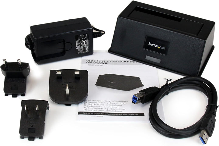 StarTech.com 1-Bay USB 3.0 auf SATA Festplatten Dockingstation, USB 3.0 (5 Gbit/s) Festplatten Dock,