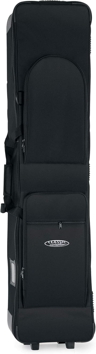 Classic Cantabile Keyboardtasche G1 - mit Trolley-Rollen - 133 x 30 x 17 cm - 2 grosse Aussentaschen