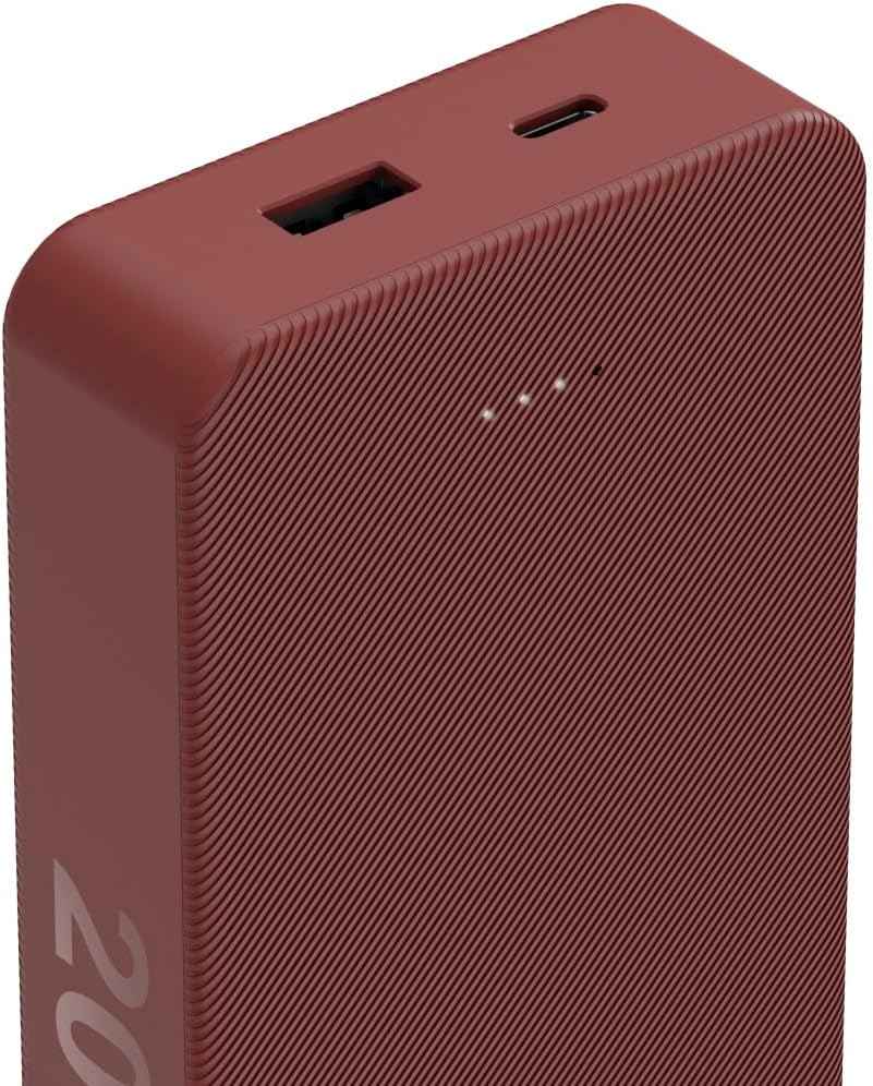 Hama Powerbank Colour 20 20000mAh (externer Akku mit 1x USB C + 1x USB A, Power Pack Zertifiziert, L