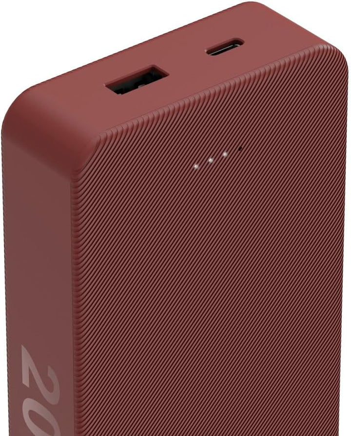 Hama Powerbank Colour 20 20000mAh (externer Akku mit 1x USB C + 1x USB A, Power Pack Zertifiziert, L