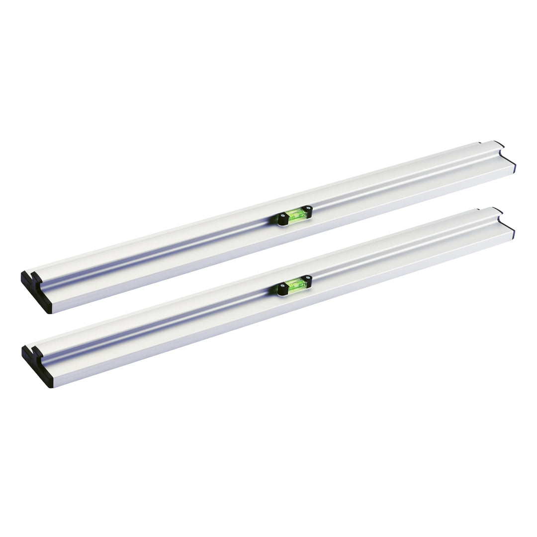 rabo Grundschienensatz (2 Stück), Griffmulde zum optimalen Verlegen, Länge 100cm Grundschienen 100cm