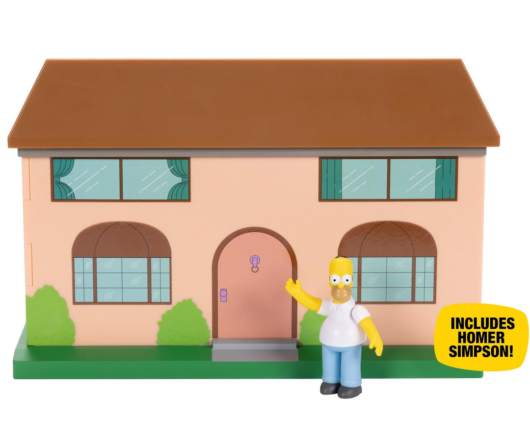 DIE Simpsons Wohnzimmer-Diorama-Haus-Spielset von JAKKS Pacific, inkl. 6 cm grosser Homer-Figur und