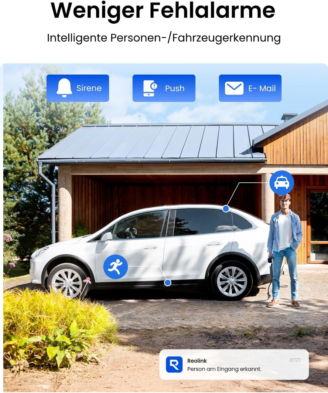 Reolink 4MP Überwachungskamera Aussen Solar mit 355°/140° Schwenkbar, 64GB inklusive, WLAN Kamera Ou