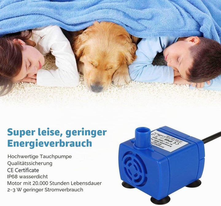 iPettie Tritone Keramik Pet Trinkbrunnen丨Ultra leise, viel Besser als Kunststoff丨Wasserbrunnen für K