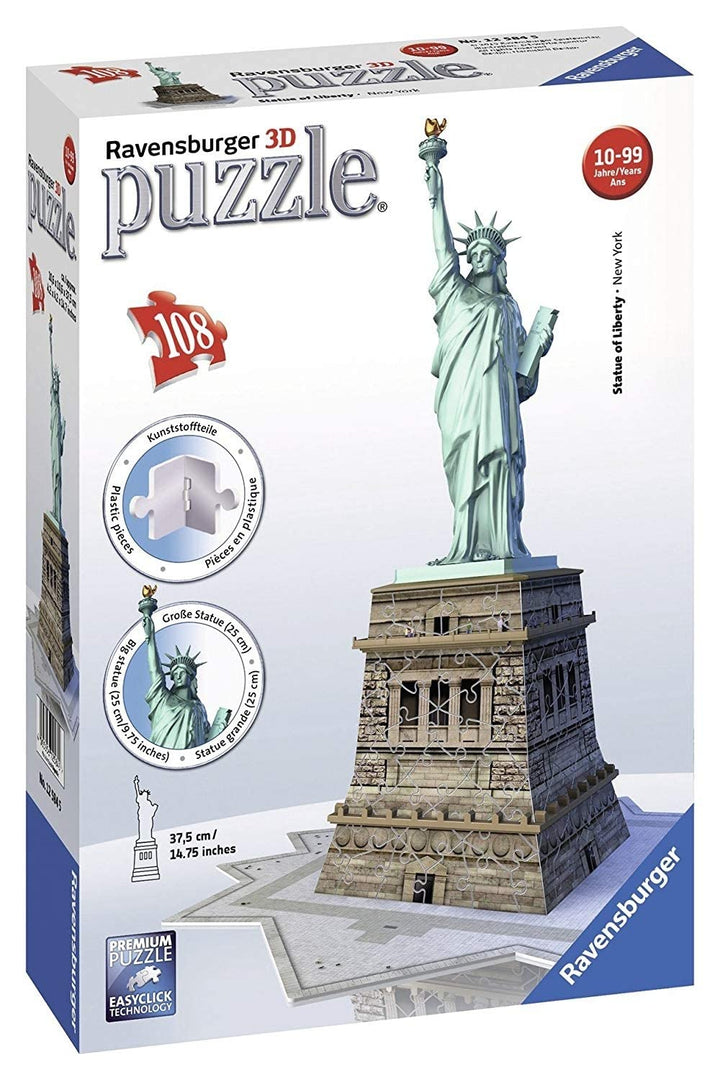 Ravensburger 12584 3D-Puzzle Bauwerke Freiheitsstatue