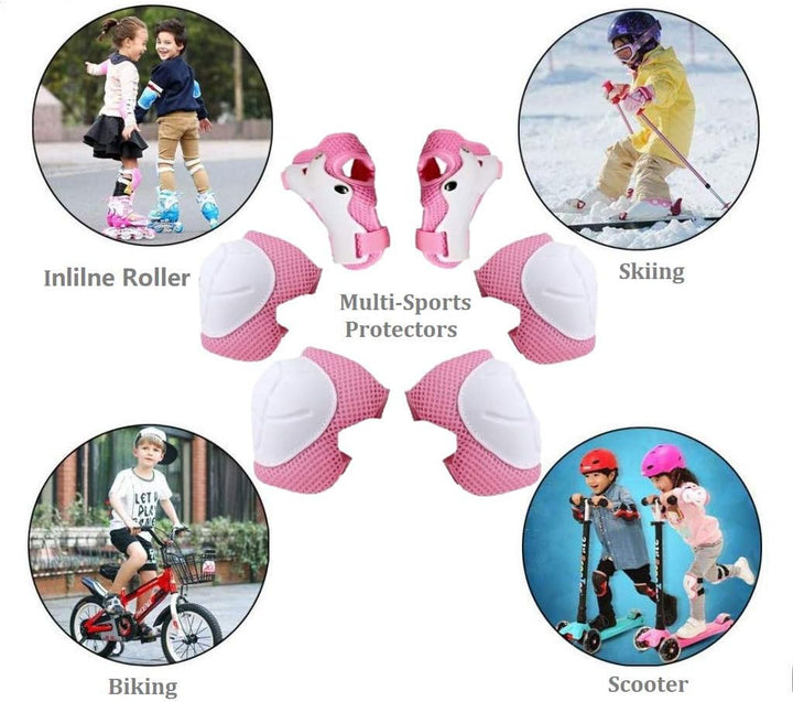 Inliner Protektoren Set, Kinder Schoner Set -Knieschoner Ellenbogenschoner Handgelenkschoner-Skatebo