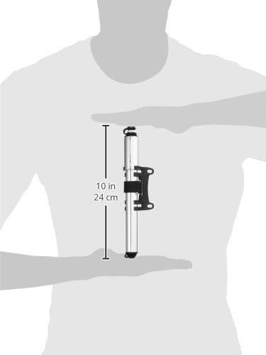 Lezyne Minipumpe CNC Gauge Drive, 24, 1-MP-GDHP-V1M04 Silber-Glänzend, Silber-Glänzend
