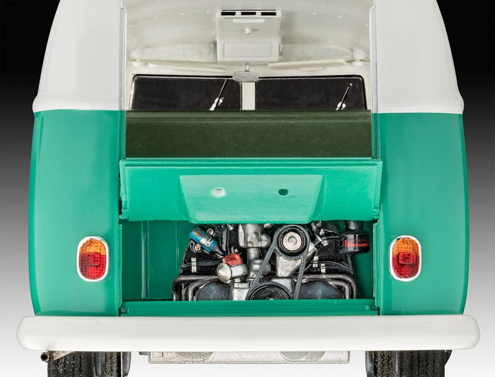 Revell 07675 Volkswagen VW T1 Bus Bulli, Automodellbausatz 1:24, 18 cm originalgetreuer Modellbausat