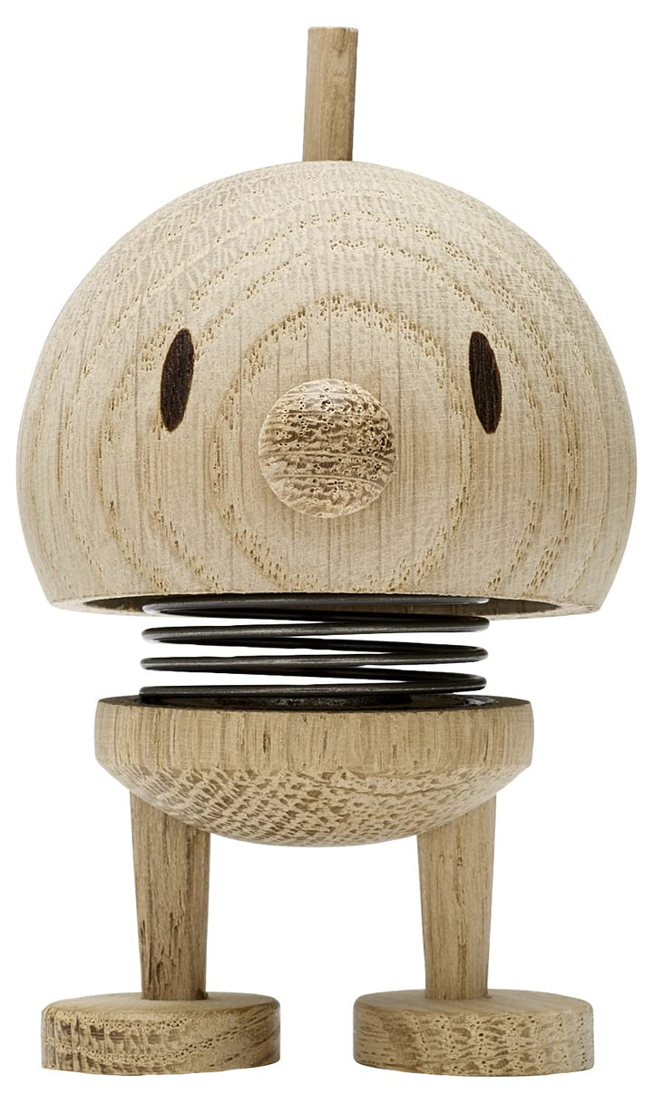 Hoptimist Bumble, Holzdeko, Wackelfigur & Glücksbringer aus Holz, Deko Skandinavisch, Deko Wohnzimme