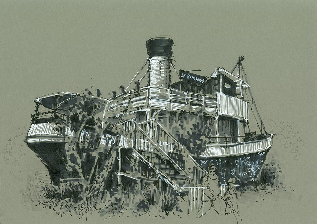 Clairefontaine 975705C - Packung mit 4 Blöcken Paint´ON Vert de gris, DIN A4, kopfseitig geleimt, 30