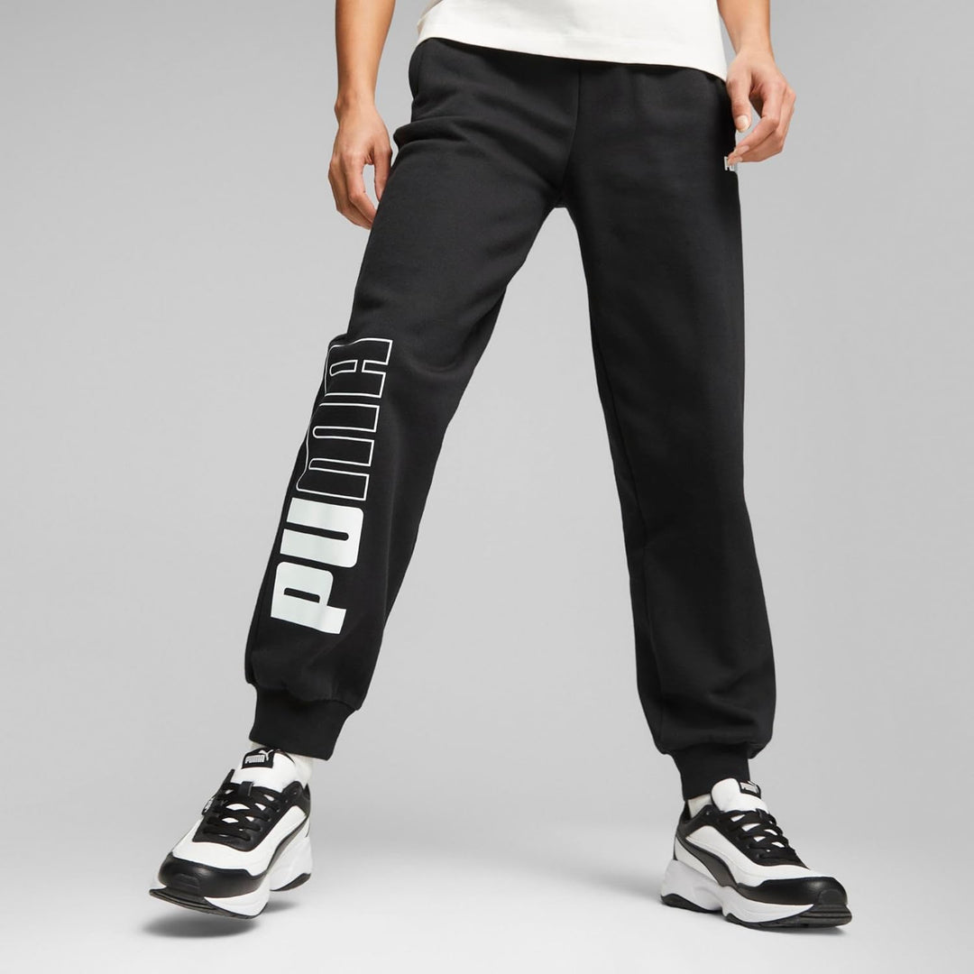PUMA Damen Power Colorblock Sweatpants FL Strickhose XS Puma Schwarz, XS Puma Schwarz