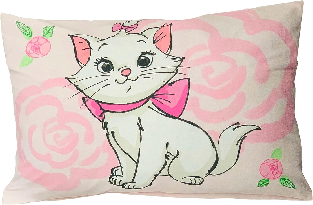 Bettbezug für Babys, 100 x 135 cm und Kissenbezug 40 x 60 cm | Bettwäsche Marie Aristochats für Bett