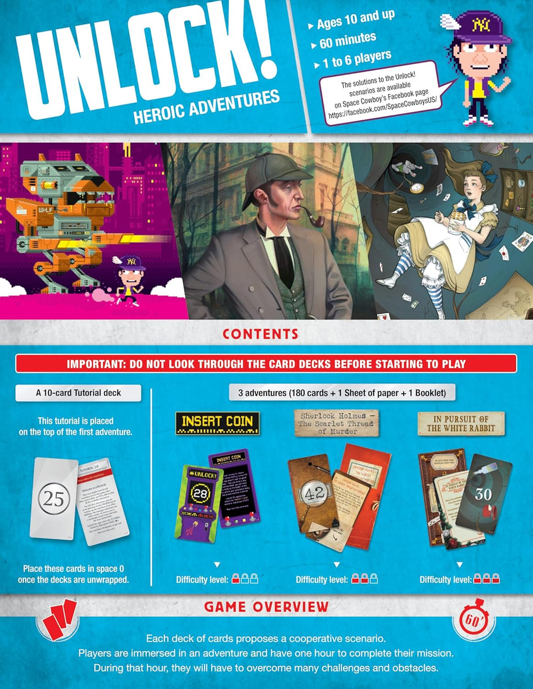 Space Cowboys Unlock 5! Heroic Adventures ,Mixed Colours,SCUNL05EN Schalte 5 frei! - Heldenhafte Abe