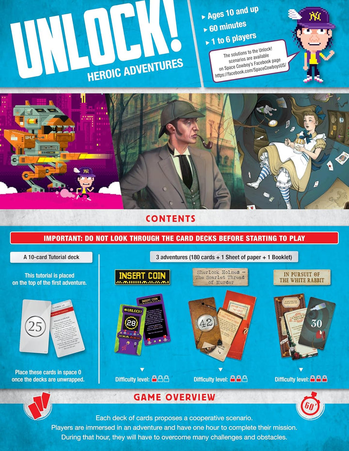 Space Cowboys Unlock 5! Heroic Adventures ,Mixed Colours,SCUNL05EN Schalte 5 frei! - Heldenhafte Abe