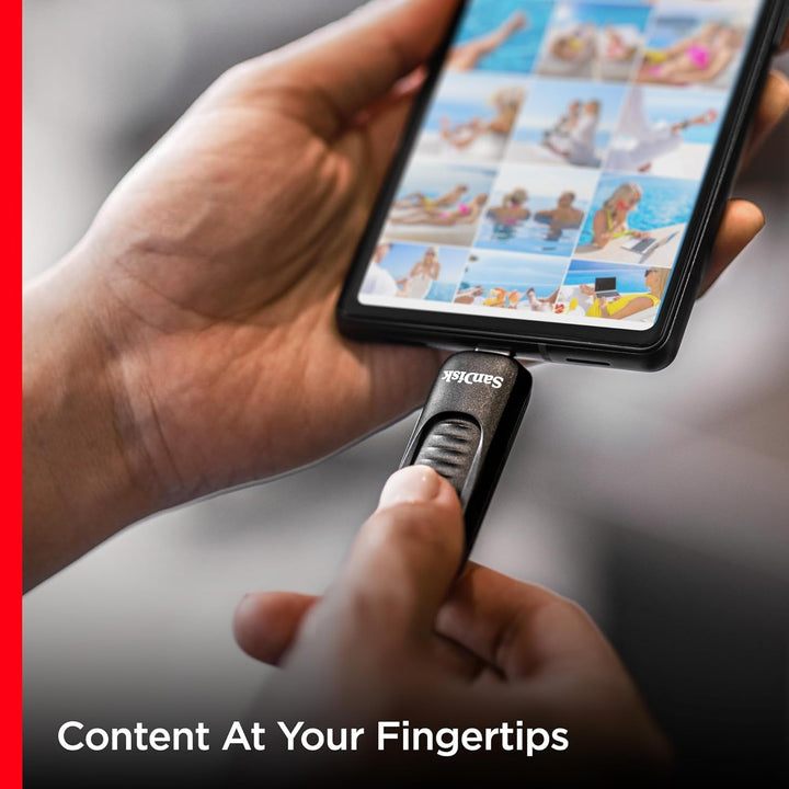 SanDisk Ultra® Slider USB-Type-C™-Laufwerk 256 GB (USB-Flash-Laufwerk, einziehbarer Anschluss, USB 3