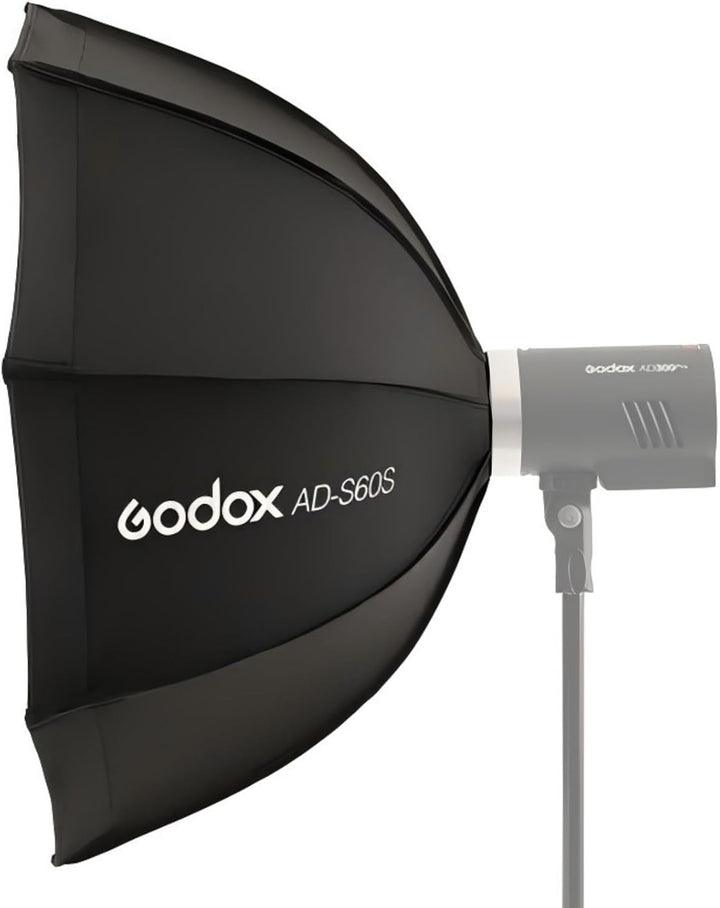 Godox AD-S60S 60 cm Softbox im Octagon Umbrella-Stil mit Godox-Halterung für Godox AD400Pro AD300Pro