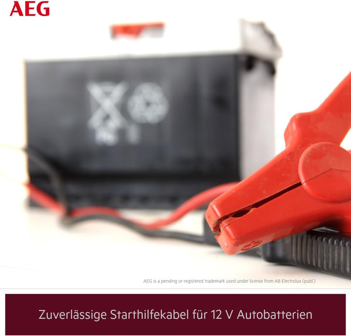 AEG Starthilfekabel 97205 SP 35 Alu-Tec, für 12 Volt und 24 Volt, in Aufbewahrungstasche, DIN 72553,