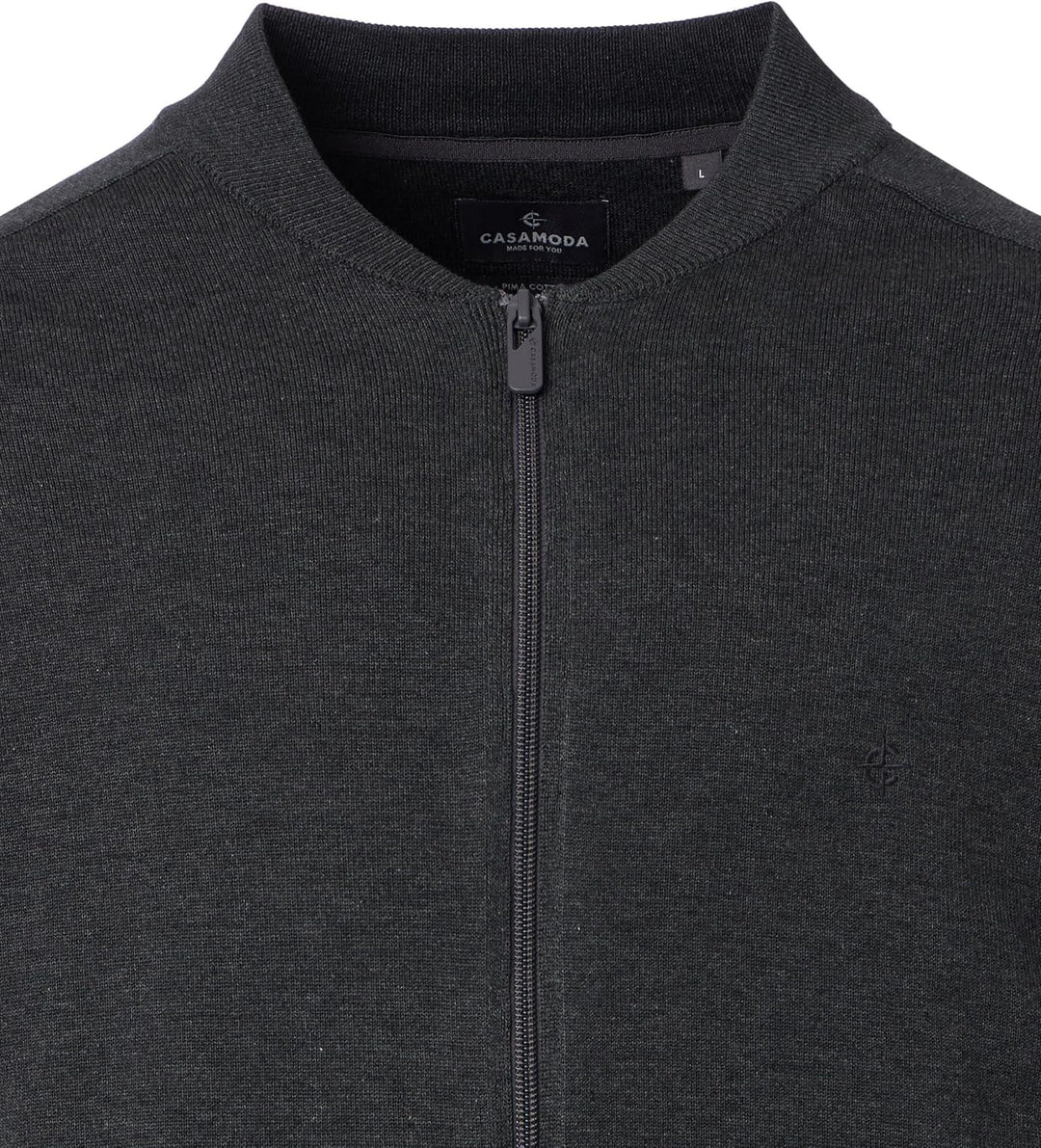 CASAMODA Strickjacke Uni, S Grau