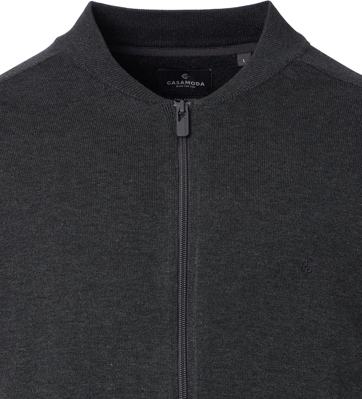 CASAMODA Strickjacke Uni, S Grau
