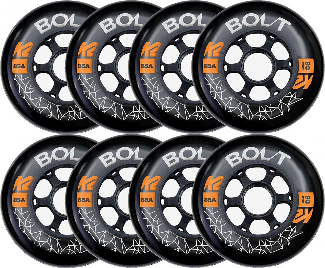 K2 Bolt 90 MM 85A 8-Wheel Pack W ILQ 9 90mm 85A & ILQ-9 Classic Plus, 90mm 85A & ILQ-9 Classic Plus