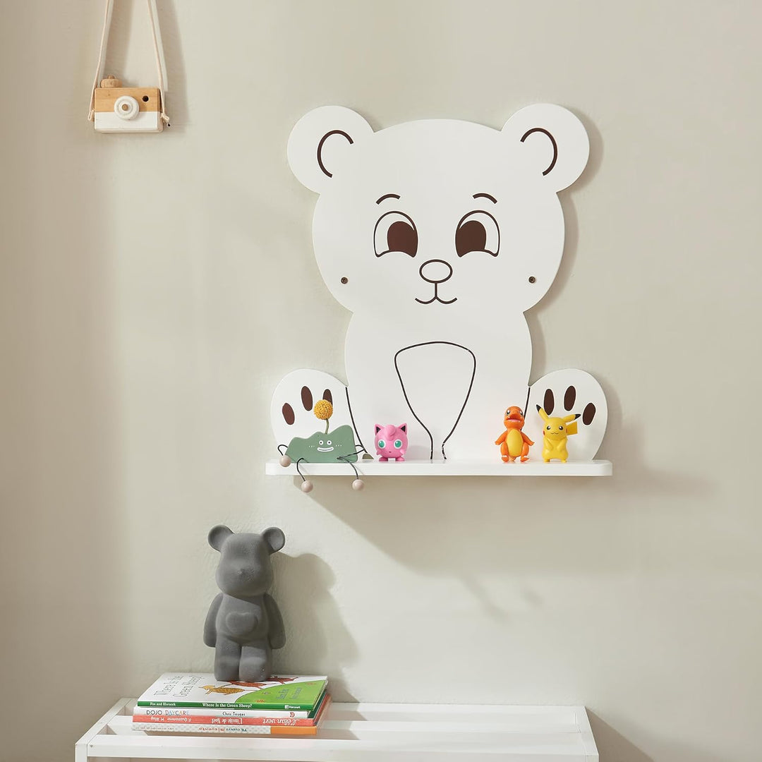 [en.casa] Kinder-Wandregal Korsør bis 2 kg pro Regal Wandboard für Kinderzimmer Hängeregal Kinderzim