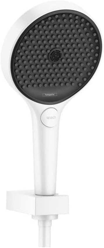 hansgrohe Duschsystem Rainfinity 130mm (Duschkopf, Schlauch 160cm, Halter, 3 Strahlarten) mattweiss
