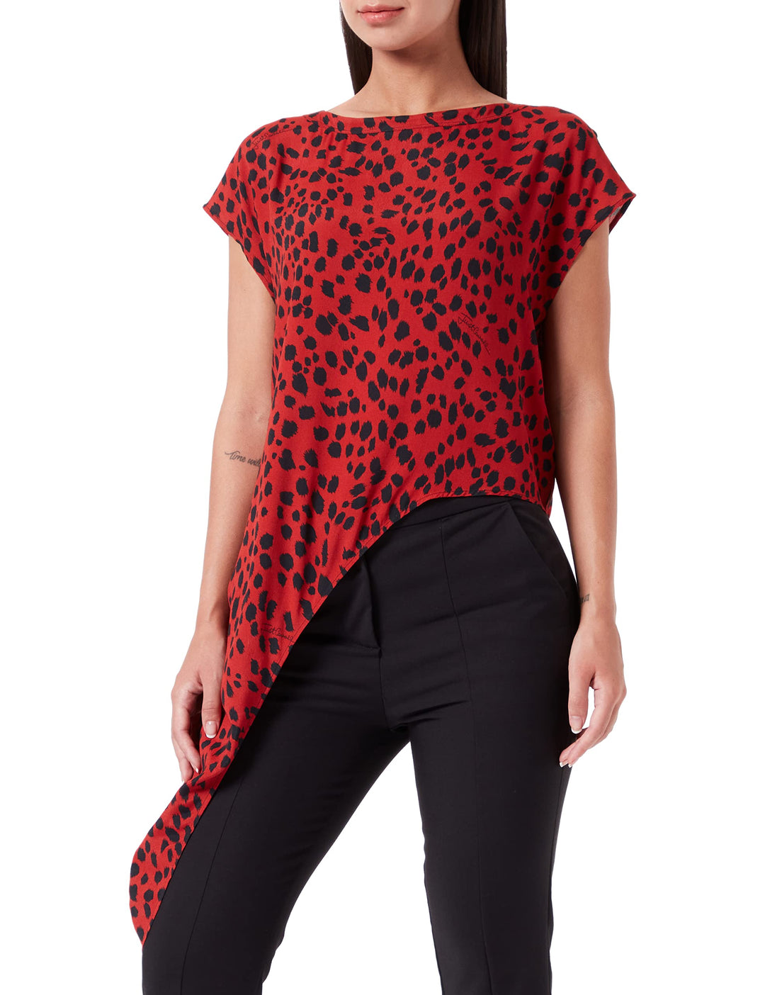 Just Cavalli Damen T-Shirt XXS 306s Rot, XXS 306s Rot