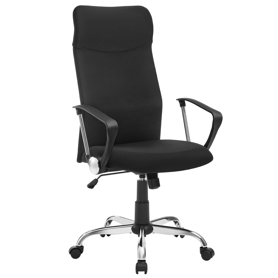 SONGMICS Bürostuhl, ergonomischer Schreibtischstuhl, Drehstuhl, gepolsterter Sitz, Stoffbezug, höhen