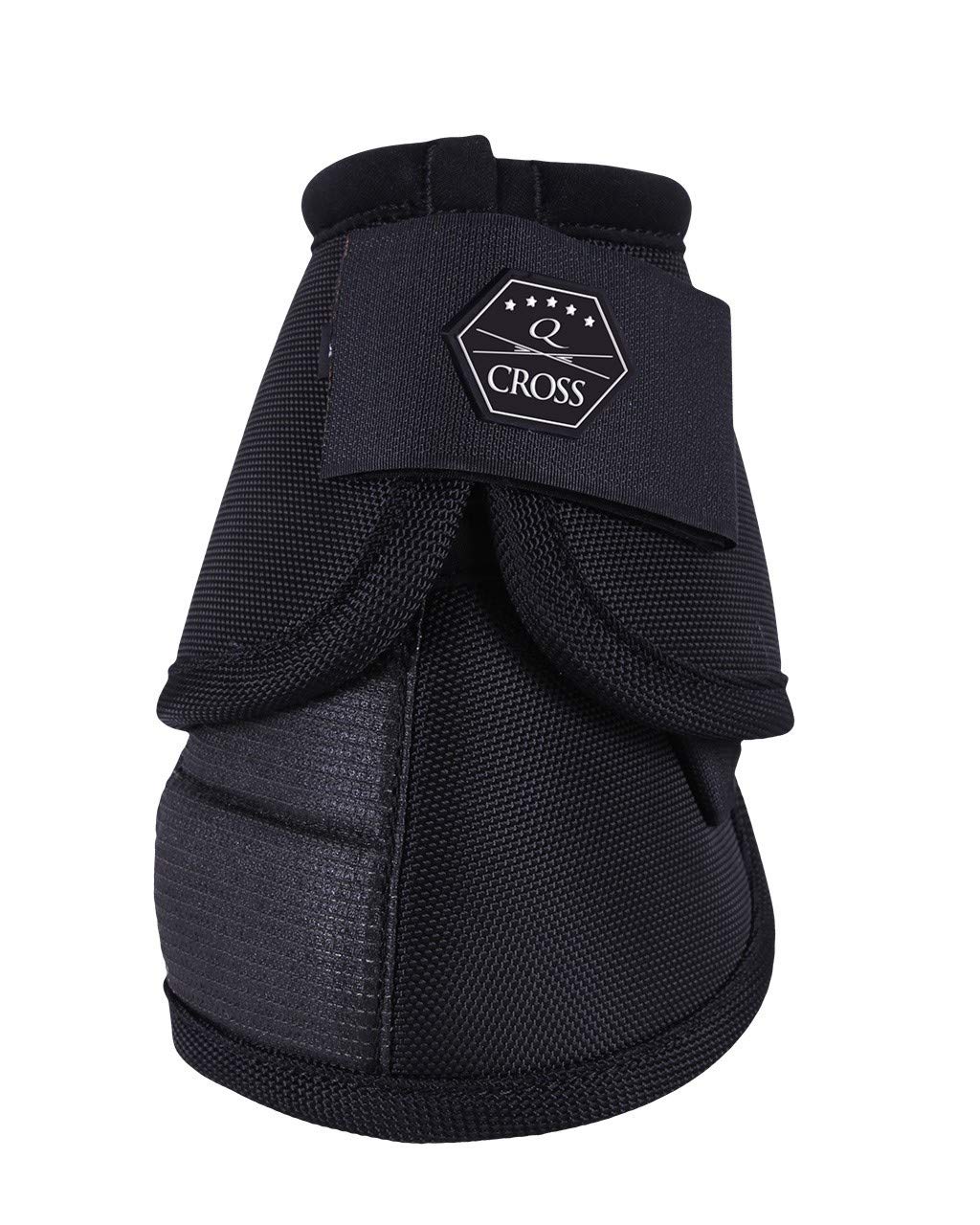 QHP Q-Cross Technical Hufglocken, Grösse:XL, Farbe:schwarz XL Schwarz, XL Schwarz