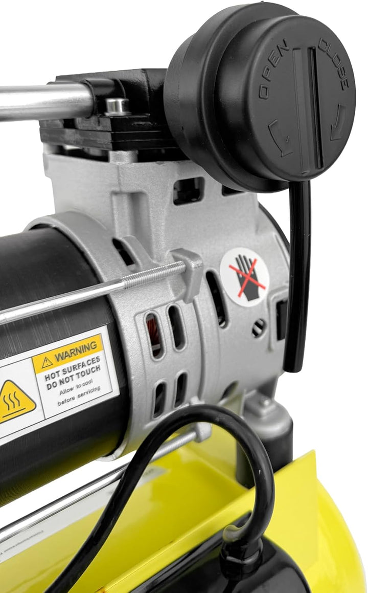WELDINGER Flüster Kompressor FK 65 pro 750 W 90 l Luftabgabe innenbeschichteter Tank 9 bar max. FK 6