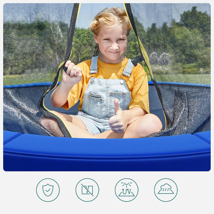 SONGMICS Trampolin Randabdeckung, Ø 183 244 305 366 427 cm, Federabdeckung, Randschutz, Sicherheitsm