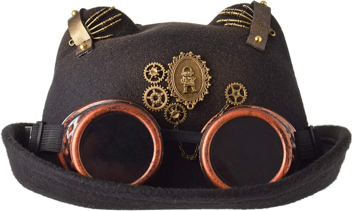 COSDREAMER Damen Herren Glasflasche Kuppelhut Steampunk Kostüm Hut Gothic Zylinder Hut Halloween Tot