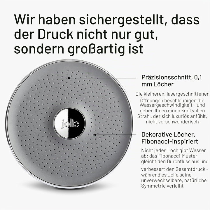 The Jolie Duschkopf mit Duschwasserfiltersystem, Hochdruck-Duschkopf, Haar- und Hautpflege-Zubehör z