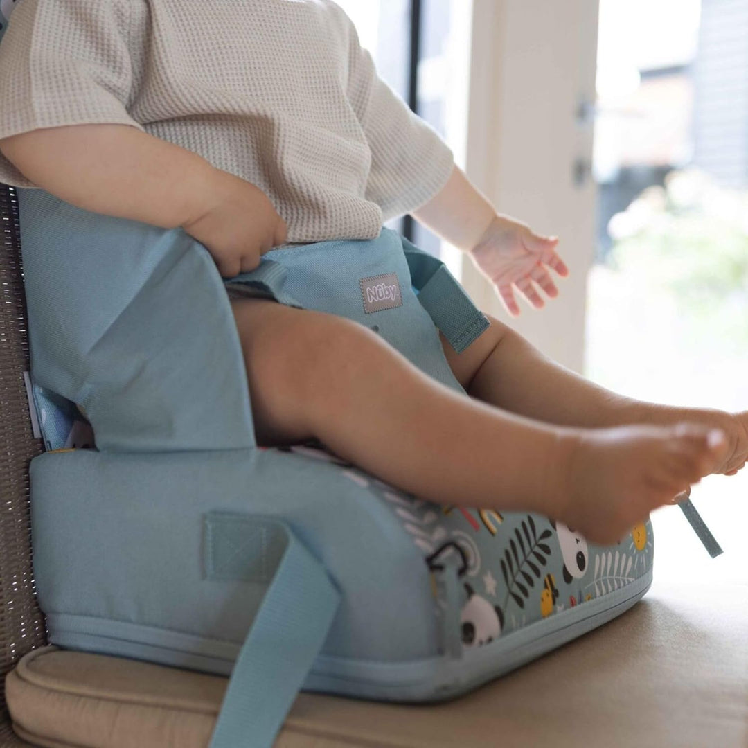 Nuby Sitzerhöhung - einfache Aufbewahrung in einer Tasche - Schaumstoff - Wasserdicht - ab 6 Monaten