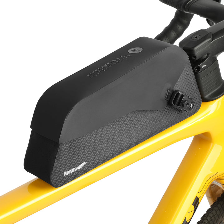 Fahrrad Oberrohrtasche Wasserdicht 1,3L Fahrrad Rahmentasche mit Magnetverschluss und Schraub- oder