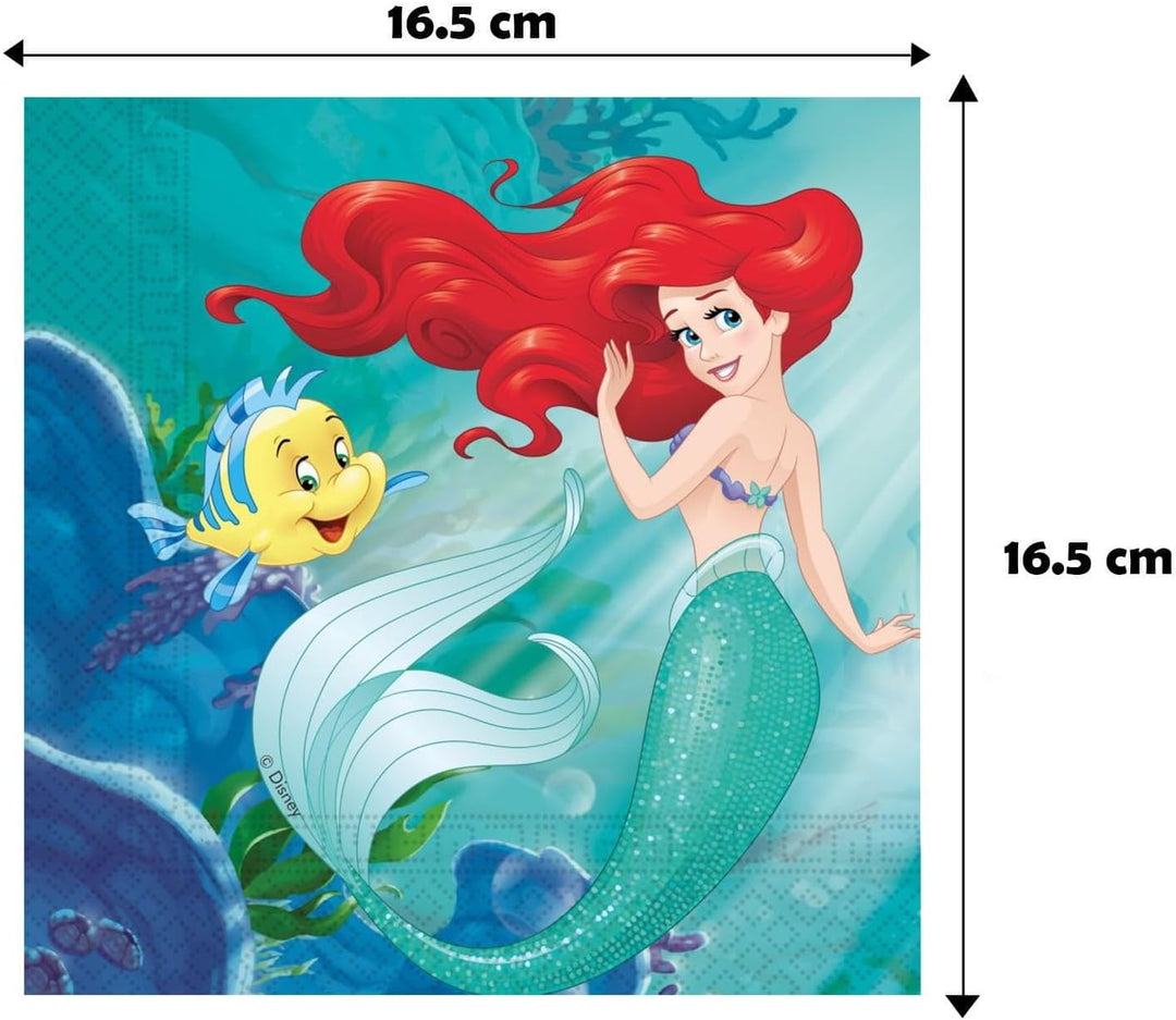 Isola Party Ariel Geburtstagsparty-Set für 16 Personen umweltfreundlich (16 Pappteller ⌀ 23 cm, 16 P