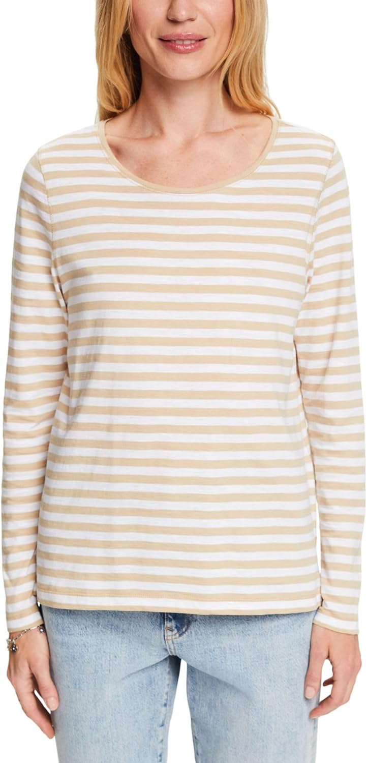 ESPRIT Damen T-Shirt XXS 287/Sand 3, XXS 287/Sand 3