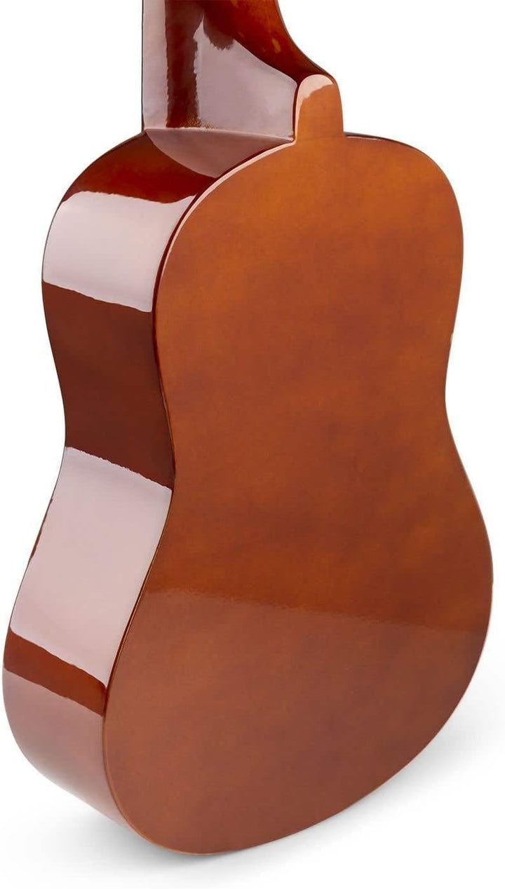 MAX UKEY Ukulele Komplett Set inkl. Plektren, digitalem Stimmgerät und Tasche, 21" mini Gitarre, Uku