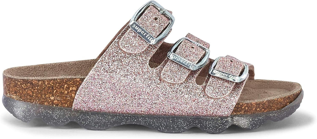 Superfit Mädchen Fussbettpantoffel Pantoffeln 25 EU Bronze 9000, 25 EU Bronze 9000