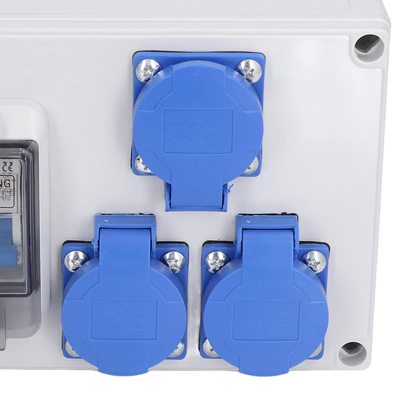 Wasserdichte Steckdose, sichere Arbeitssteckdose 200-250V Standardausführung mit 230V 40A 1P+N RCD f