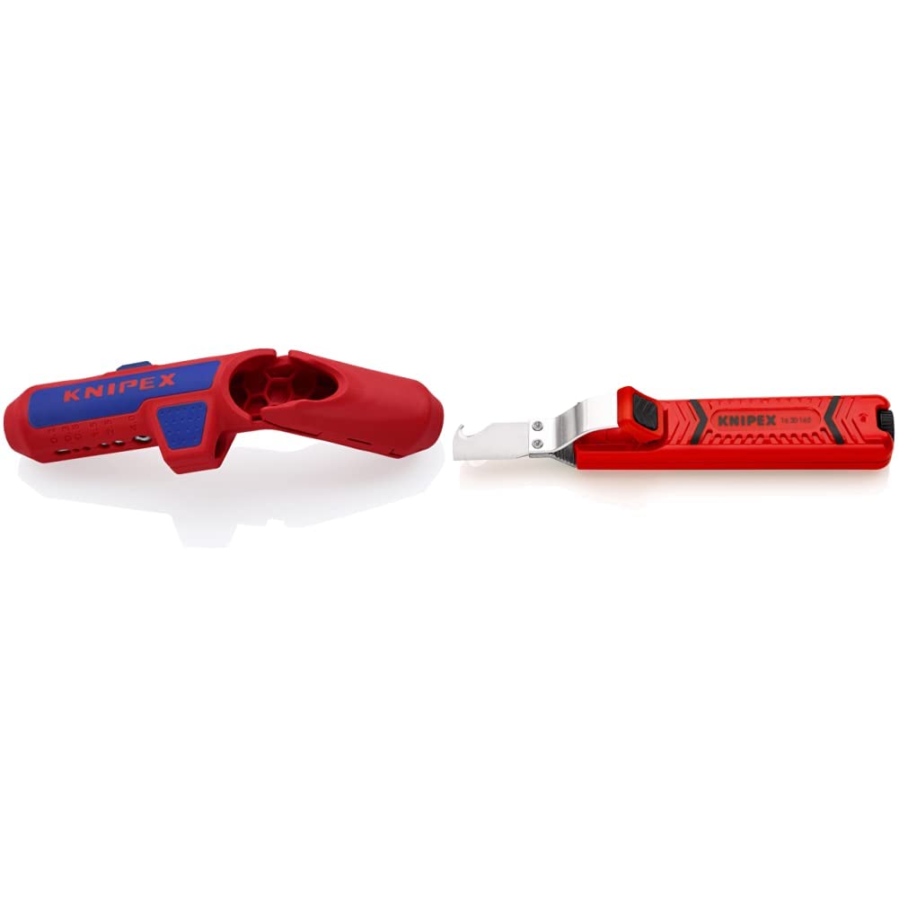 KNIPEX ErgoStrip Universal-Abmantelungswerkzeug (135 mm) 16 95 01 SB &amp; Abmantelungswerkzeug mit Schl