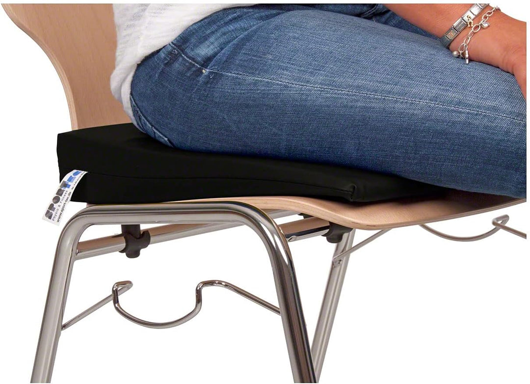 Sport-Tec Sitzkeilkissen VB 120 Sitzkissen Orthopädisch Keilkissen mit Kunstlederbezug, Auto Sitz Ki