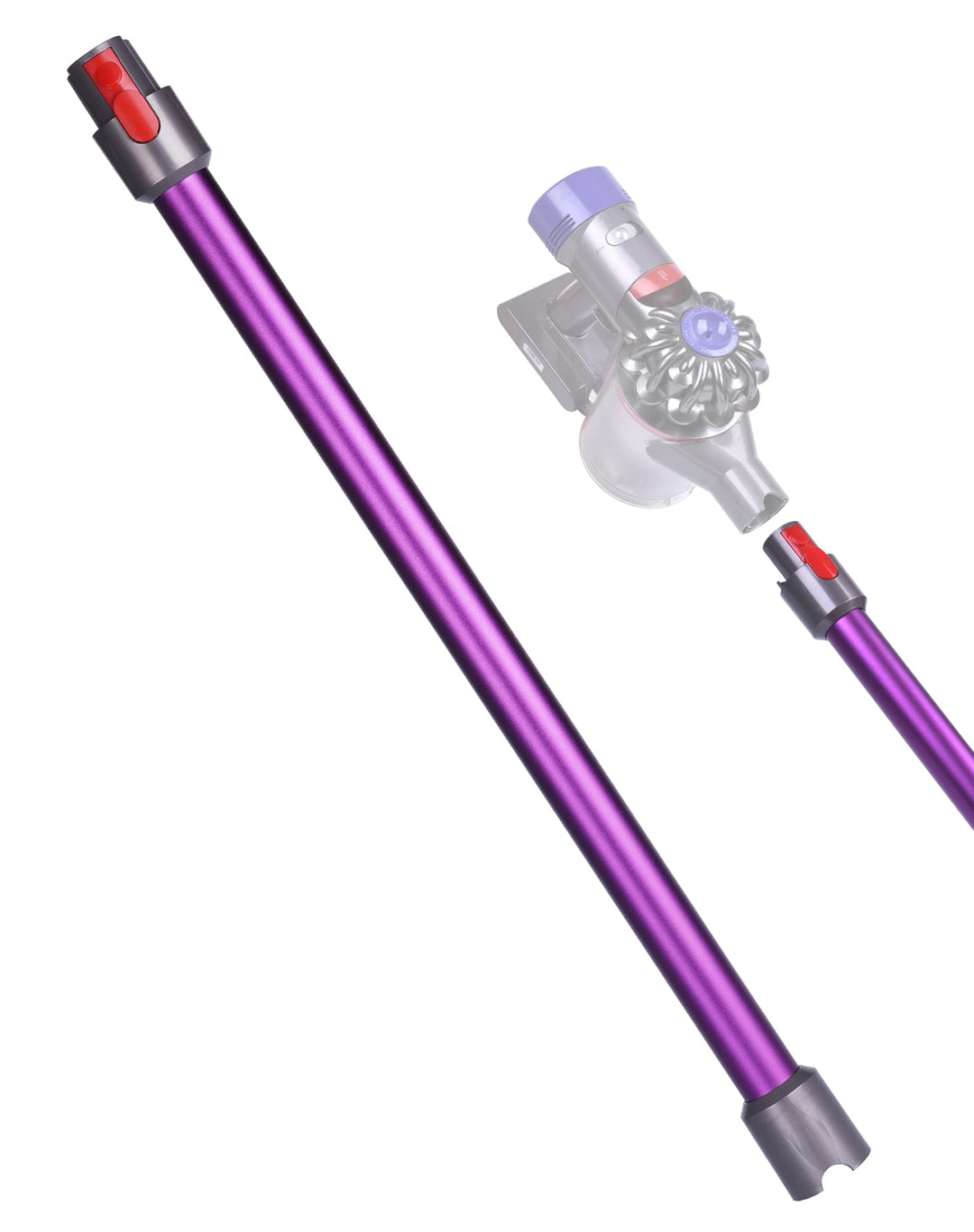 Verlängerungsrohr für Dyson V7 V8 V10 V11 V15 – Ersatz-Rohr aus Aluminium, Schnellverschluss, Robust