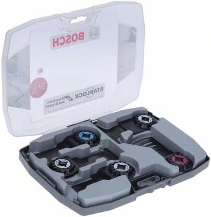 Bosch Professional 6 tlg. Starlock Tauchsägeblatt Set (für Holz, Metall und Multimaterial, Zubehör M