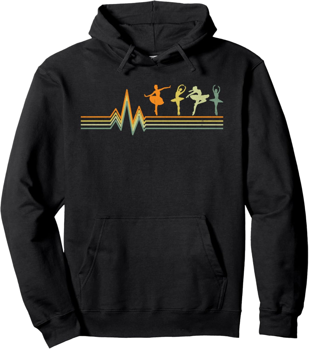 Retro Ballett süsse Ballerina Tanz Mädchen Pullover Hoodie