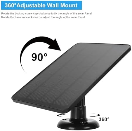 Solarpanel-Kamera-Ladegerät Türklingel-Solarpanel, 5V 10 W Video-Türklingel-Solarpanel-Ladegerät für